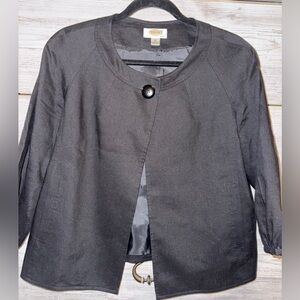Talbots Petites single-buttoned women's blazer jacket